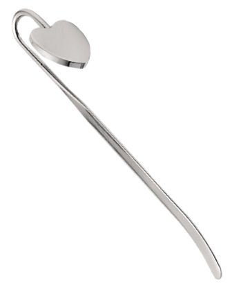 County Engraving Silver Personalised Stylish Heart Bookmark Any Message Engraved