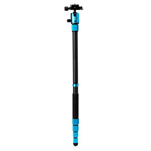 Benro Mefoto Roadtrip Pro Travel Tripod, Ballhead And Monopod In Pacific Blue, 1 Series Carbon Fiber Legs, 4 Leg Sections, Twist Leg Locks, Carrying Case (Bmrtprocblu) #TOP7