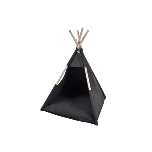 GREATOOL Tienda de Campaña para Mascotas Lienda de Campaña para Perro o Mascota Extraíble y Lavable Plegable (45*45*55cm - Negro)