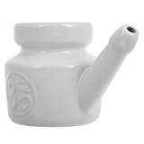 Ipetboom Keramik-nasenspültopf Für Haushalt Nasenspülwerkzeug Für Erwachsene Und Nasennebenhöhlenspülung Manuelle Nasenspülflasche Tragbarer Nasenreiniger