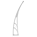 DIYEAH Soporte de Toldo de PVC Resistente para Ventana y Puerta Soporte Reforzado para Marquesinas Exteriores Compatible con Toldos Retráctiles y Manuales para Balcones y Patios Color
