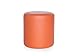 Produktbild moebel-eins POUFI Hocker rund Pouf Polsterhocker Sitzhocker Sitzwürfel Fußhocker Kunstleder, orange