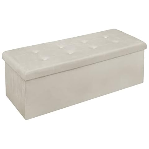 WOLTU Baúl Plegable de Terciopelo para Almacenamiento Cover