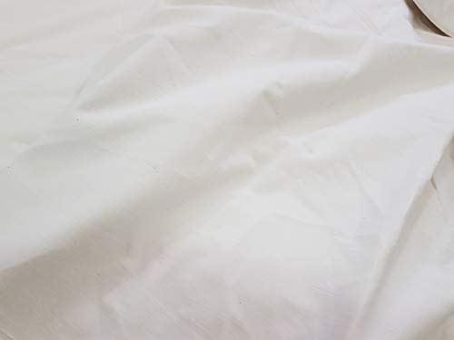 Tissu imprimé indien en coton de Jaipur blanc pour rénover housse de canapé et coussin