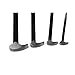 K Tool International 71600 4 Piece Pry Bar Set for Garages, Repair Shops, and DIY, Lady Slipper Style, Heavy Duty Heat Treated Steel, Rolling Head, Organizing Case, Includes Sizes 6