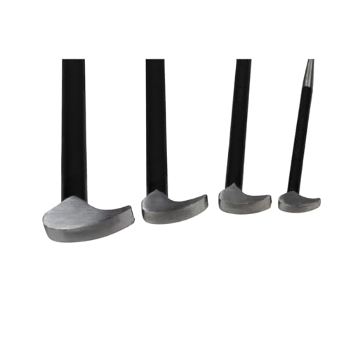 K Tool International 71600 4 Piece Pry Bar Set for Garages, Repair Shops, and DIY, Lady Slipper Style, Heavy Duty Heat Treated Steel, Rolling Head, Organizing Case, Includes Sizes 6", 12", 16", 20" - Image 3