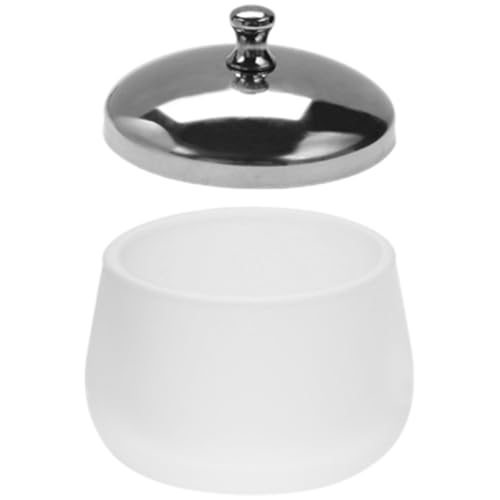 Vaso de vidrio para limpieza de uñas con tapa miniatura 1