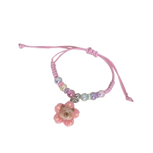 Colorful Macaron Rope Bracelet For Kids With Cute Cartoon Capybara Designs And Adjustable Soft Strap Perfect For Gifts3