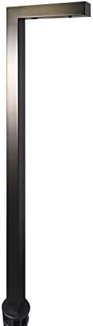 COLOER Low Voltage Pathway Lights,12-15V AC/DC Garden Path Lights, Brass Outdoor Yard Lights Electric, Landscape Driveway Lights for Yard, IP65 Waterproof Landscape Lighting (1-Pack Without Bulb)