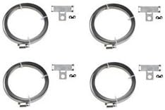 TPMS 8304 Strap Package. 4 straps, 4 brackets, 4 band clips