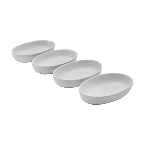 Pfaltzgraff Burrito Oval Set of 4 Dip Fruit Bowls, 7-Inch,