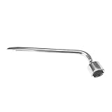 SHMZK Car Spare Tire Wrench, 22mm L Type Slotted End Socket Repair Tool for Jack, Carbon Steel Hexagon Auto Spare Tire Lug Wrench Tire Replacement Tool for Car, Car Accessories