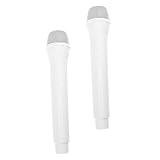 Sin pilas, juego instantáneo: con este modelo de micrófono falso, los pueden empezar a jugar inmediatamente sin preocuparse por la carga o las pilas, simple, seguro y siempre listo para la acción, accesorio de micrófono de periodista, micrófono de utilería realista