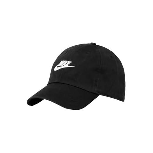 Nike Unisex keps Futura tvättad svart/svart/vit En Storlek