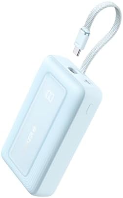 Anker Portable Charger, 10,000mAh 30W Power Bank, USB-C in and Out Fast Charging Battery Pack, Travel Essential Phone Power Bank, for iPhone 17/16, Ga...