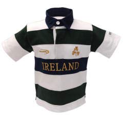 Lansdowne Ireland - Camiseta de Rugby de Manga Media para niños, Color Blanco y Dorado, Age 1/2 Years
