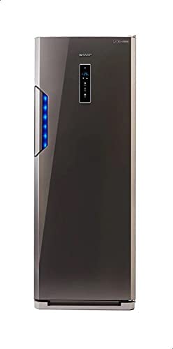 ديب فريزر ديجيتال نوفروست سبع ادراج بمحرك انفرتر من شارب FJ-EC27(ST)، 300 لتر - رمادي