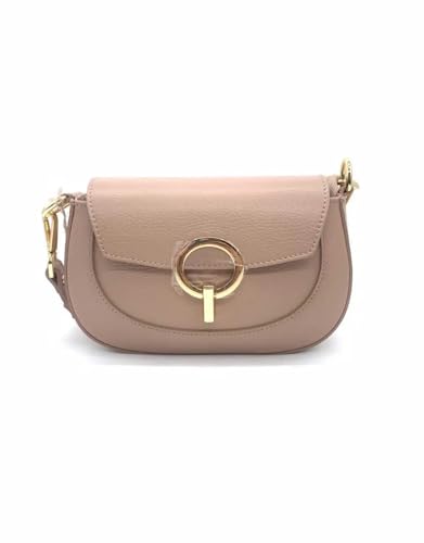 Sac à bandoulière compact 22x13x6 cm en cuir véritable pour ranger vos essentiels
