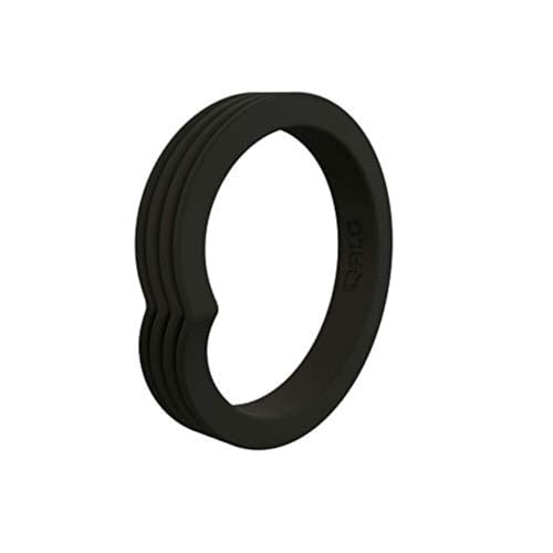 QALO Women's Rubber Silicone Ring, Stackable Peak, Wedding Ring for Women, Breathable, Durable Engagement Silicone Band, 5mm Wide 2mm Thick, Multi Colors