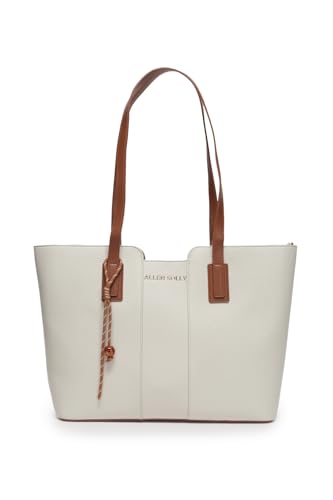 Image of Allen Solly Womens textured white HANDBAG