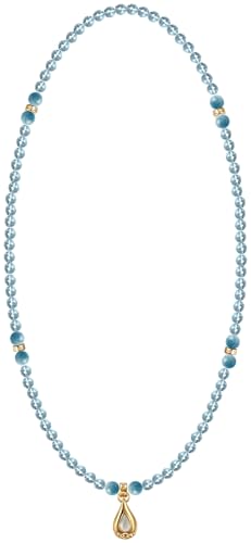 Image of Five Elements 18K Gold Vermeil 3 Layered Crystal Gemstone Beads Bracelet & Necklace for women Solid 925 Sterling Silver 18K Gold or White Gold Plated jewelry