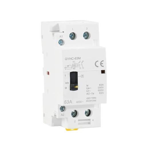 Contacteur de commande manuelle AC 2P 63A 2NO à fixation rapide sur rail DIN - 2