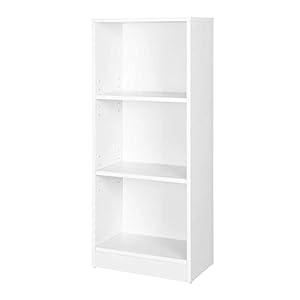 VASAGLE Bücherregal mit 3 Fächern LBC103W