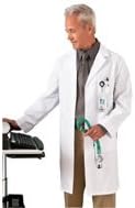 Weber 6116-19-M Unisex Laboratory Coat - Medium, Light Blue - 1 Each