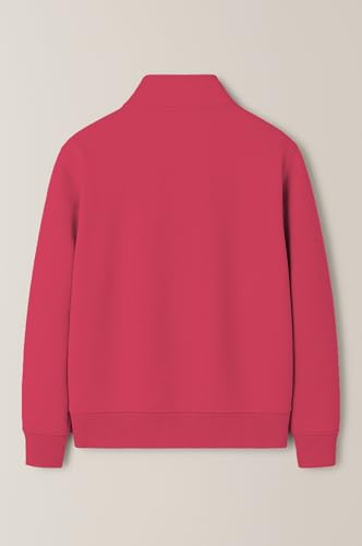 Image of Mack Jonney Women's Fleece Half-Zip High Neck Sweatshirt | Warm & Stylish Winter Wear -M4746