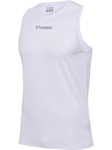 hummel Men's Hmlrun Singlet S/L T-Shirt White