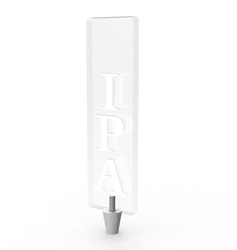 FixtureDisplays® Generic IPA Clear Acrylic Plexiglass Beer Tap Handle Bar Tavern Lounge Microbrew 14106-FBA