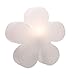 Produktbild 8 seasons design | Solar LED Blume Shining Flower (Ø 60cm groß, Solarmodul, Lichtsensor, warmweiß, Gartenleuchte, Deko Außenlampe Garten) weiß