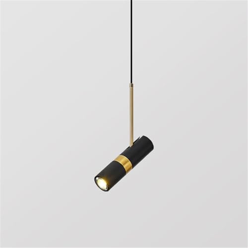 Lámpara de tubo giratoria negra con altura ajustable y decoración de diseño 5