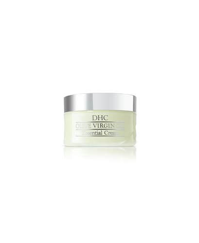 DHC Olive Virgin Oil Essential Cream, Moisturizer, Hydrating, Promotes Skin Elasticity, Radiant, Fragrance and Colorant Free, Ideal for All Skin Types, 1.7 oz. Net wt.