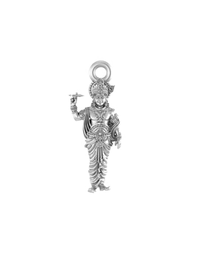Pendentif dieu Krishna argent 925 petit modèle léger pour peau sensible - 2