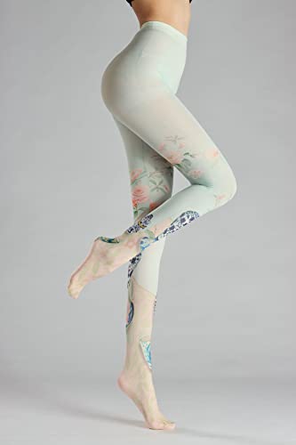Image of Sahabowi Women's Sheer Tights, Digital Print Designs Stockings