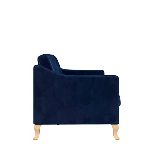Mr. Kate Tess Sofa With Soft Pocket Coil Cushions, Small Space Living Room Furniture, Blue Velvet #TOP7