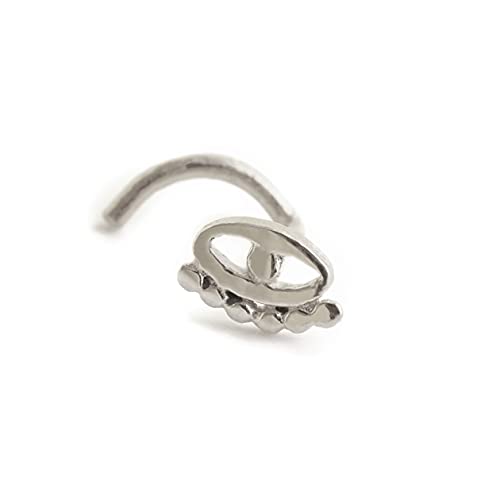 Silver Nose Stud, Nose Piercing, Nose Screw, Eye earring/Eye stud, Nose Ring, Nostril Pin, Tragus, Helix or Cartilage, Rook, Handmade Designer.