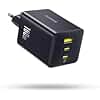 Baseus Enerfill Cargador USB C 100W, 3 Puertos USB C, PD con PPS, GAN Cargador Carga Rapida Compatible con MacBook Pro/Air, iPad Pro, iPhone 17/16/15/14/13 Serie, Galaxy S25/24, Pixel 9 8, Steam Deck