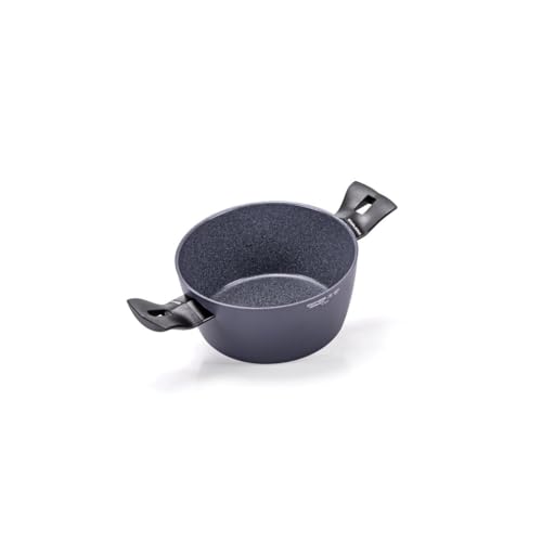Moneta Minerva Finegres Casseruola 20Cm, Rivestimento Naturale Finegres (No Pfas), Anche Per Induzione, 100% Made In Italy