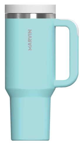 MARVIN THE HOLDER 1200 ML – Termo Acero Inoxidable – Conserva frío 12 horas y calor 8 horas – Diseño Premium para Escapadas, Oficina o Deporte – Doble Apertura, Asa ergonómica, Sin BPA (Clean Pool)