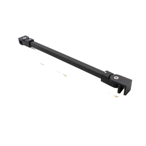 Barra fija para puerta de ducha de cristal Mampara de ducha pared a cristal, 1 pieza, soporte barra fijación, antibalanceo(Matte Black,40cm Long)