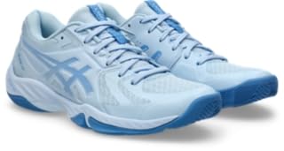 Asics Women's Blade FlyteFoam Indoor Sport Shoes, 8.5, Light Blue/Blue Coast