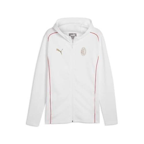 Giacca con cappuccio ACM Casual di alta qualità in stile classico dei Rossoneri di Milano