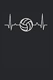 Volleyball Herzschlag | Notizheft/Schreibheft: Volleyball Notizbuch Mit 120 Karierten Seiten (Squared) Inkl. Seitenangabe. Als Geschenk Eine Tolle ... Verrückte Oder Profi Volleyballspieler