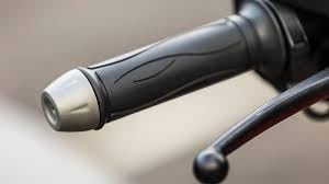 Image of NS Handlebar Weight /Handle Cap for Ntorq Grey Plastic Made in India Bike Handlebar Weights Pressing Type (2 Pc)