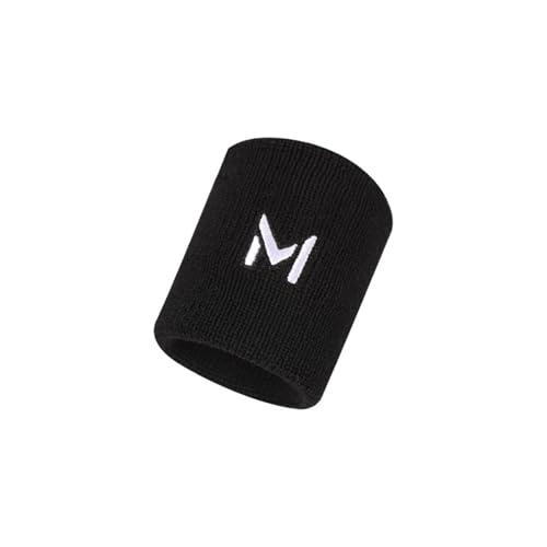Dos muñequeras Deportivas for Hombre y Mujer, adecuadas for Gimnasio, Tenis, Correr, Deportes, Baloncesto, algodón Que Absorbe la Humedad - Material elástico de algodón Suave.