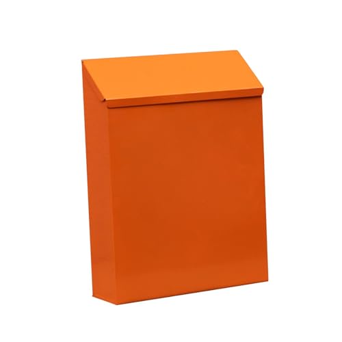 FLCPJGV Eleganter Postkasten für Die Terrasse, Zeitungsbox mit Viel Stauraum, Orange