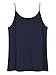 Latuza Women's Bamboo Viscose Cami Pajamas Top V Neck Camisole Tank Tops 2 Pack 2X Black/Navy