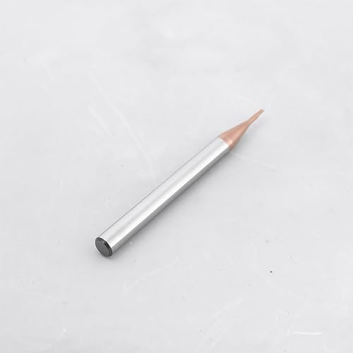 Image of 2Pcs 1.0mm Ball Nose End Mill AlTiN Coated HRC55 Tungsten Carbide for CNC Engraving